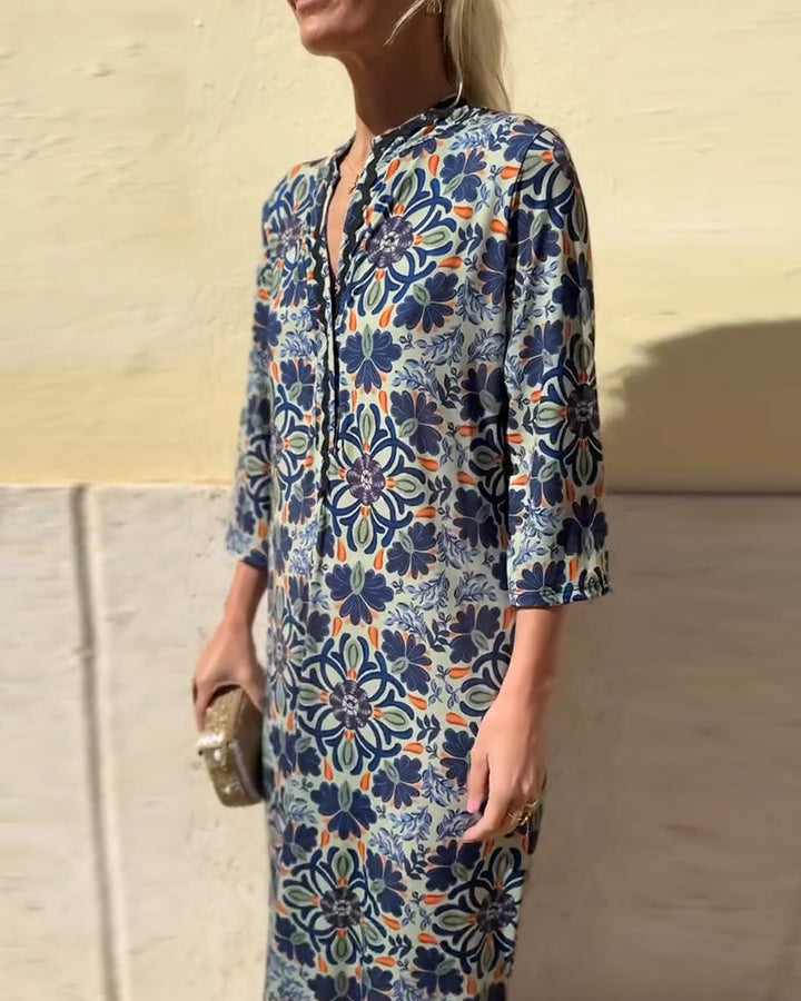 Robe à imprimé mode rétro