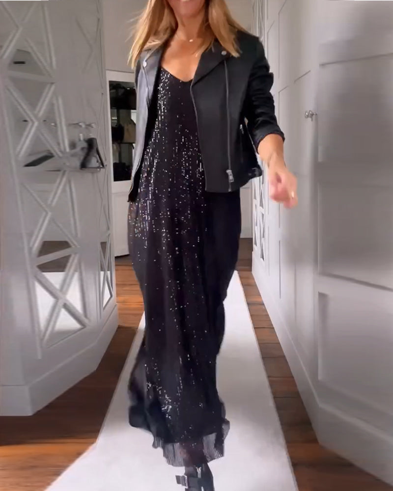 Robe polyvalente à sequins
