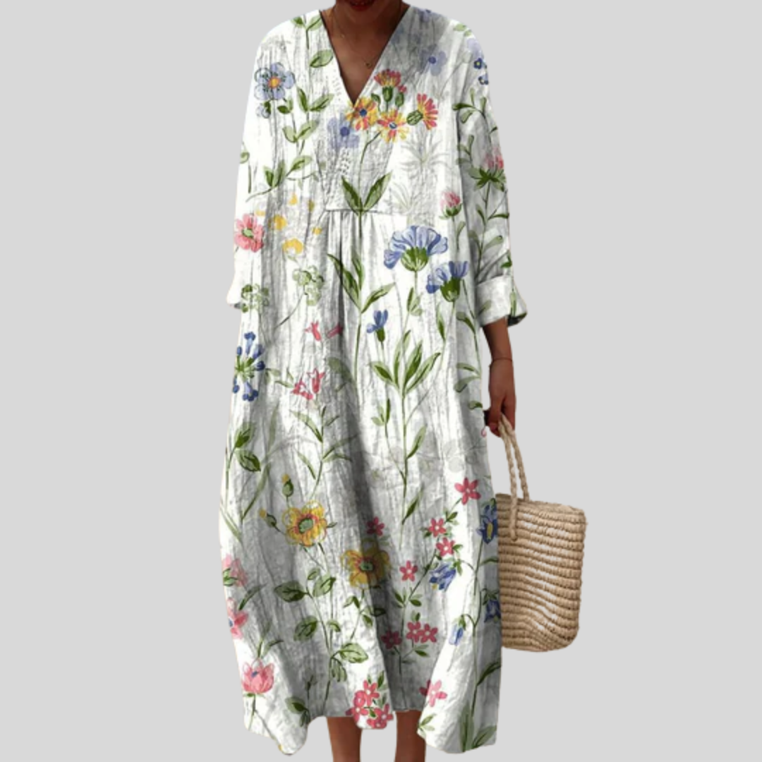 Robe d’Été Imprimée Flatteuse