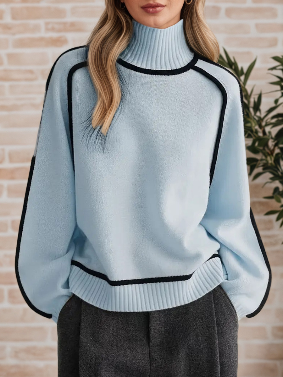 Donna | Pull Élégant à Col Haut