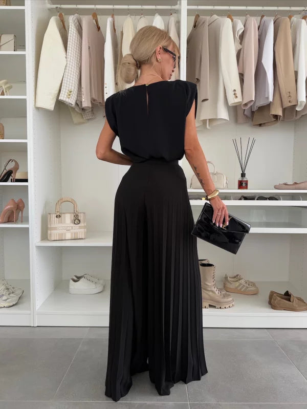 Marian - Ensemble Plissé Élégant